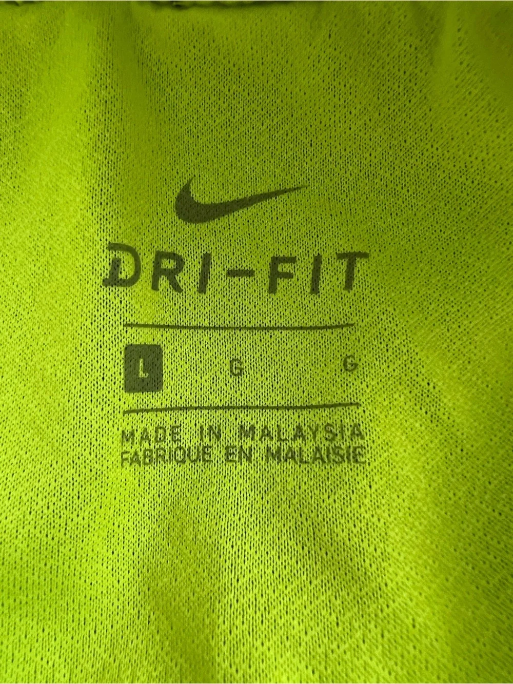 Nike Womens Black Yellow Dri Fit Pull On Activewear Athletic Shorts Size Large